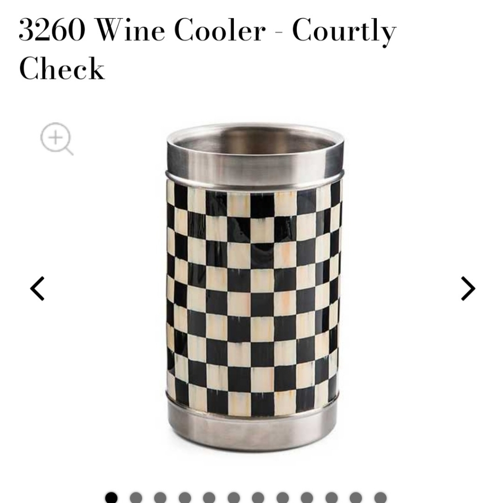 MacKenzie-Childs Courtly Check Wine Cooler